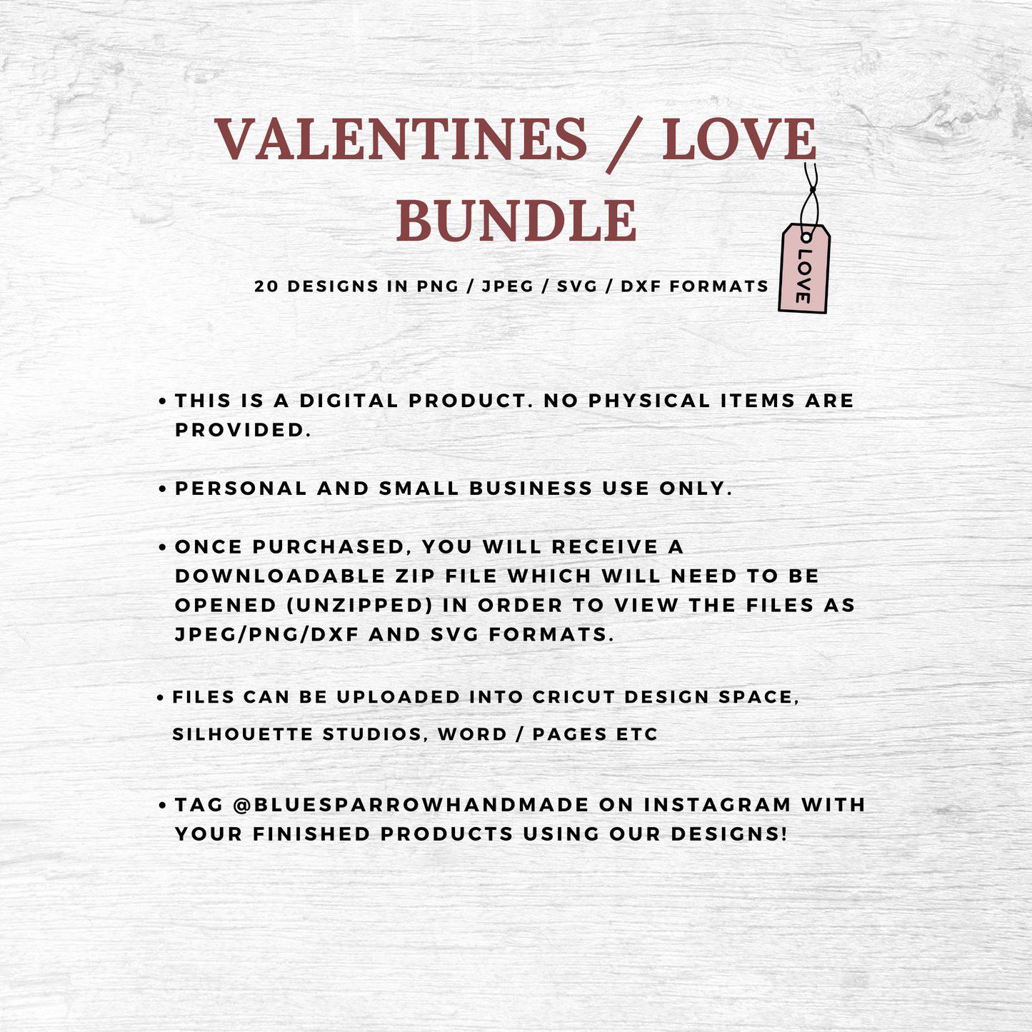 Valentines / Love Digital Graphic Bundle