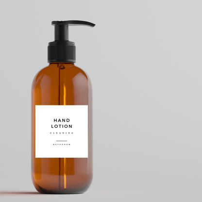 hand lotion labels