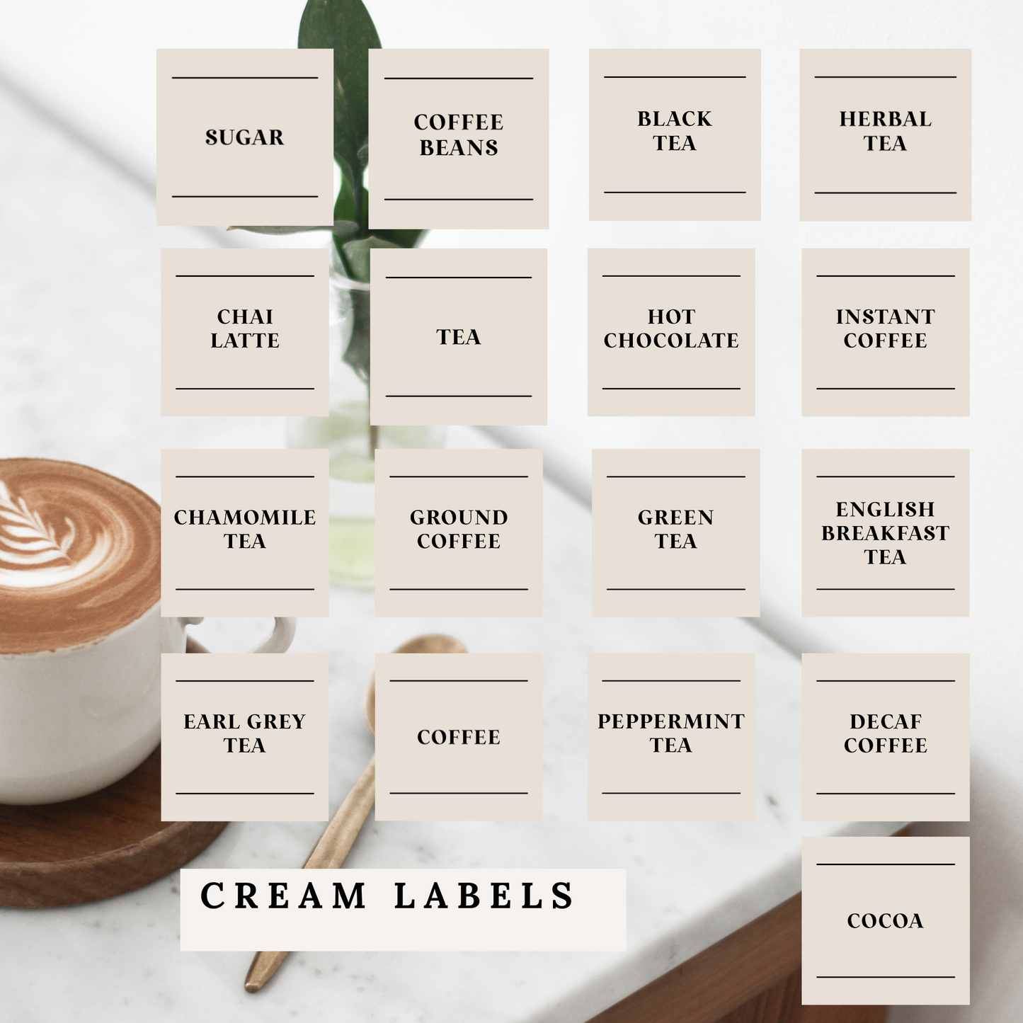 Printable Coffee Labels