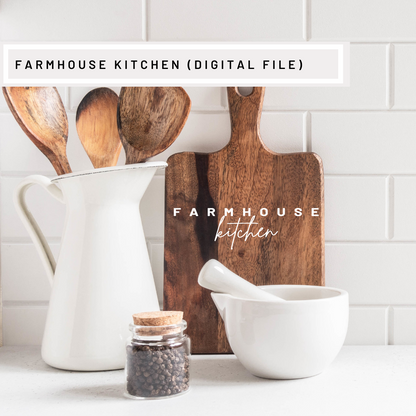 Farmhouse Kitchen svg cut file