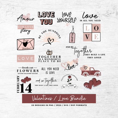 Valentines / Love Digital Graphic Bundle